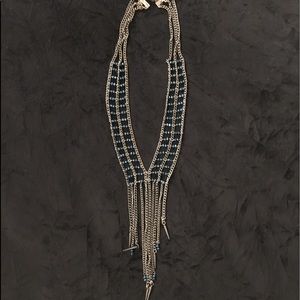 Blue & Silver Statement Necklace